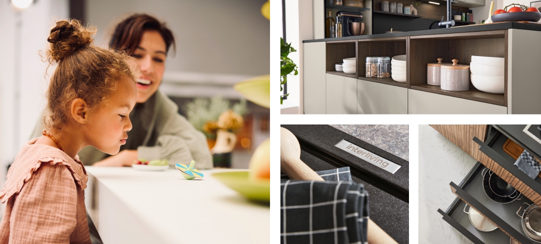 Collage einer Interliving Küche