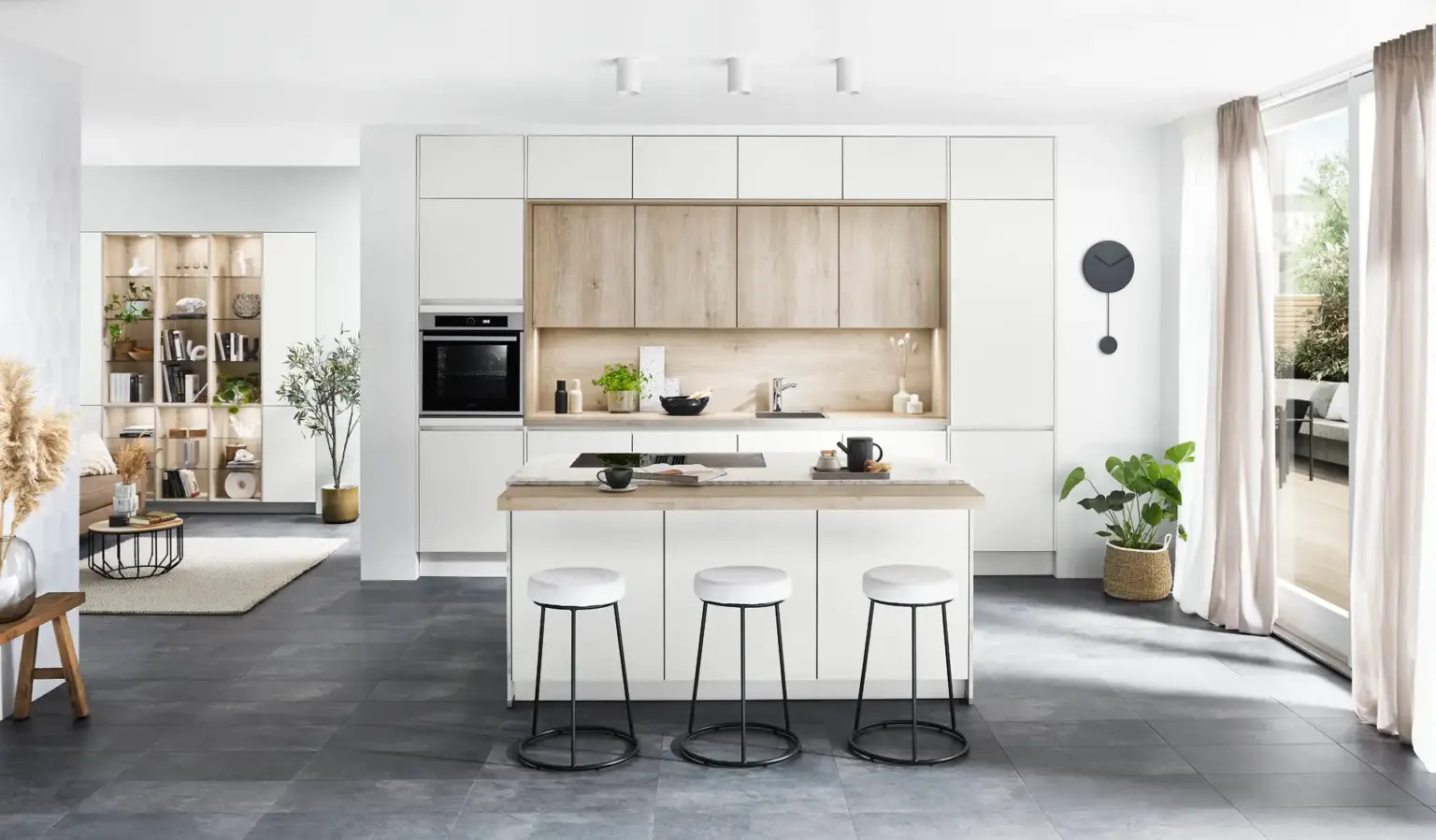 Nobilia Senso Inselkueche Modern Weiss