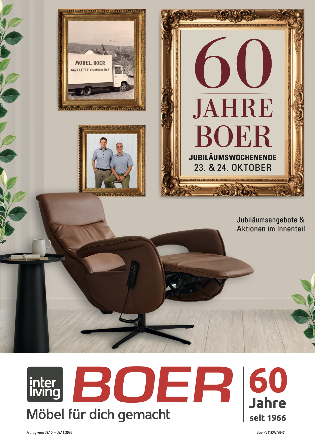 60 Jahre Möbel Boer Jubiläumswochenende mit Angeboten
