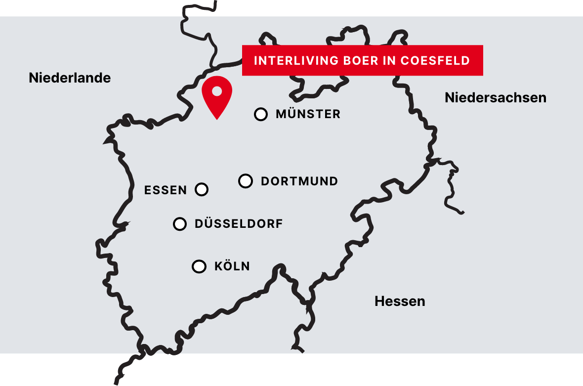Karte: Interliving BOER in Coesfeld
